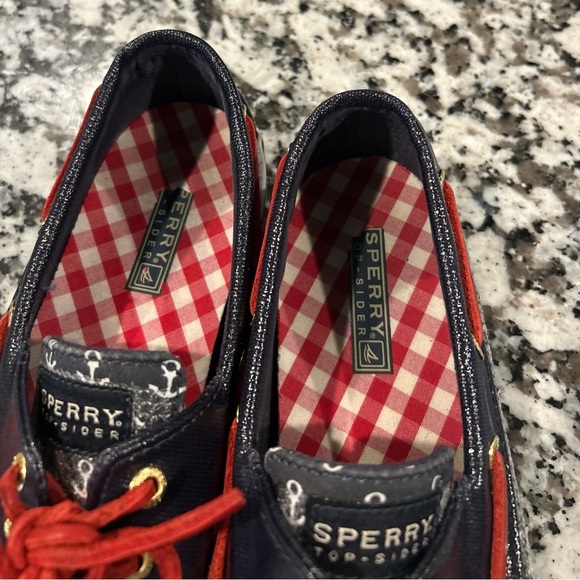 Sperry Women’s ' Navy  Anchor Boat Shoes - Picture 4 of 4